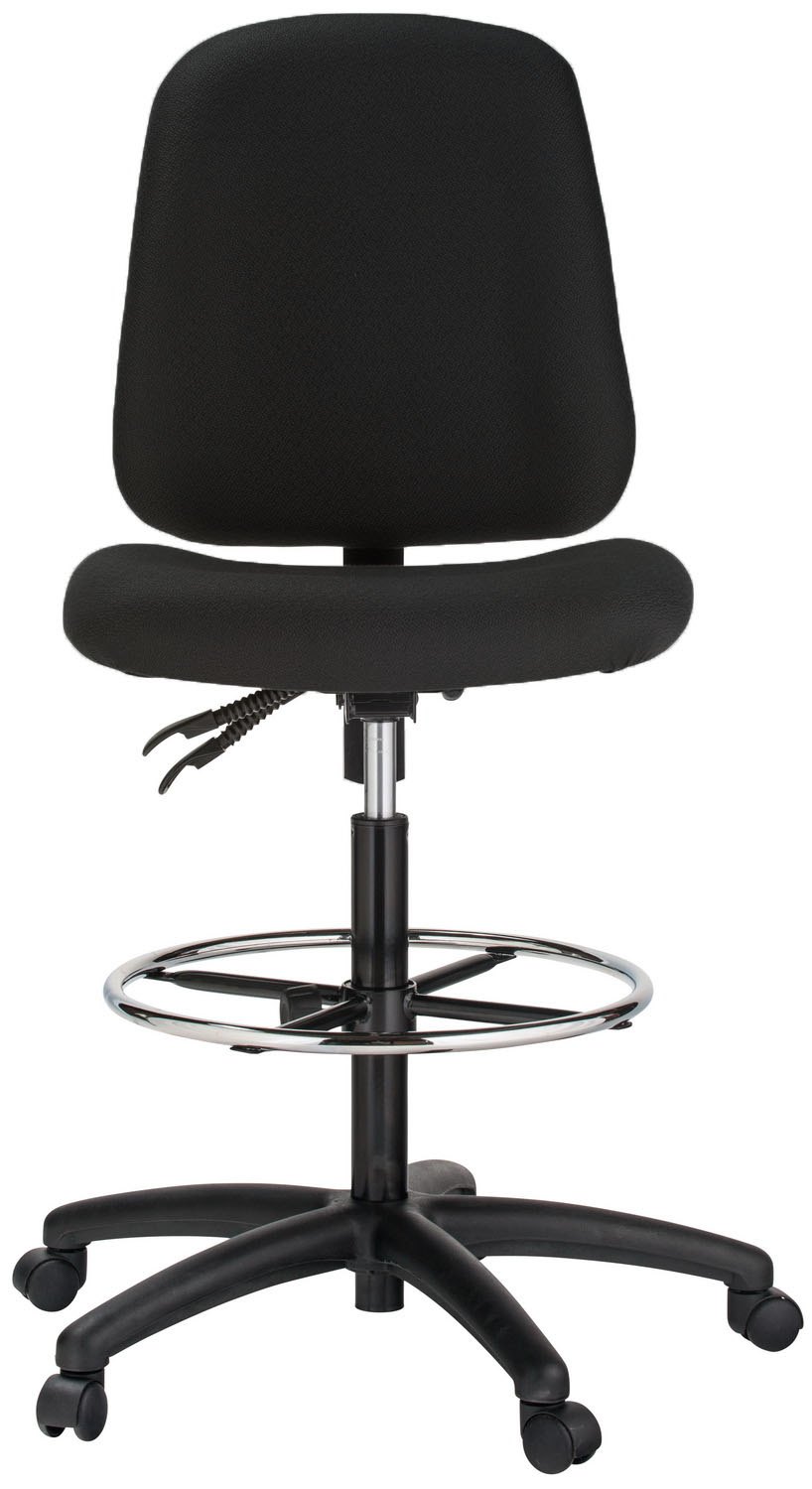 Harwick 100KE drafting chair, black — view 4