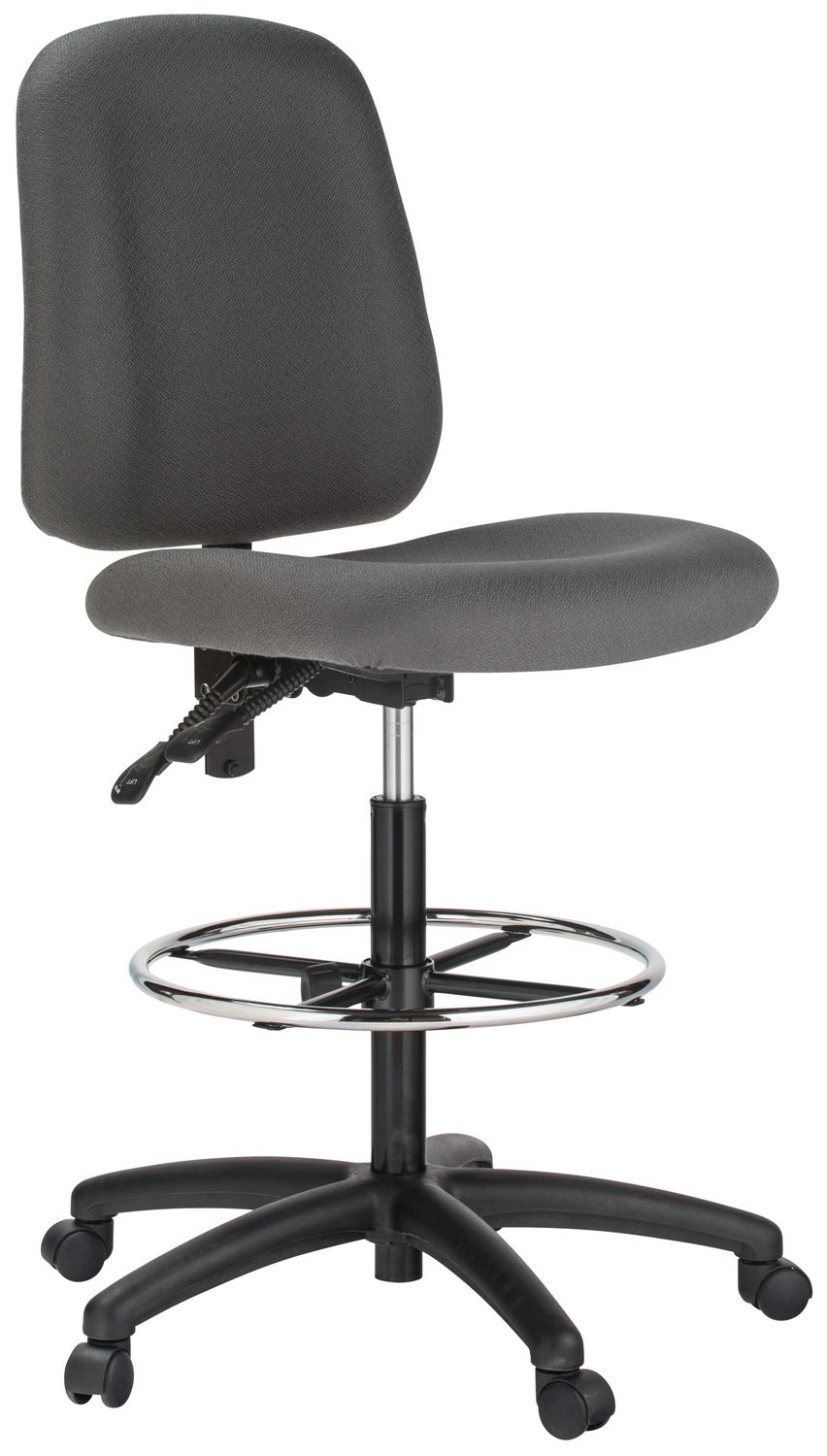 Harwick 100KE drafting chair, black — view 5