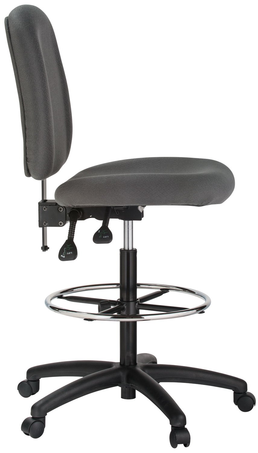 Harwick 100KE drafting chair, black — view 6