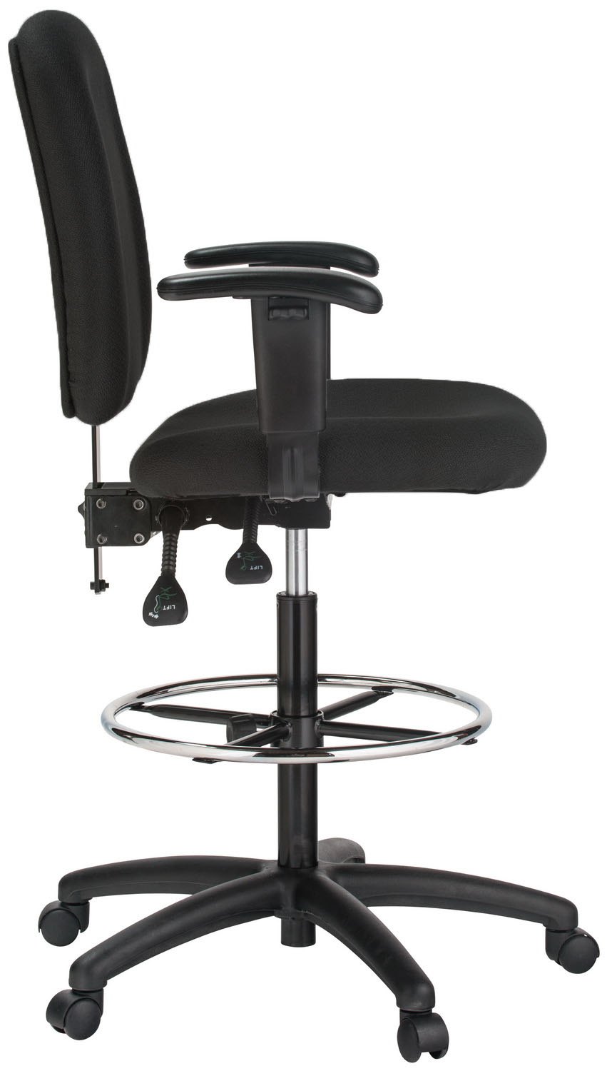 Harwick 100KE-AA drafting chair with adjustable arms — view 2