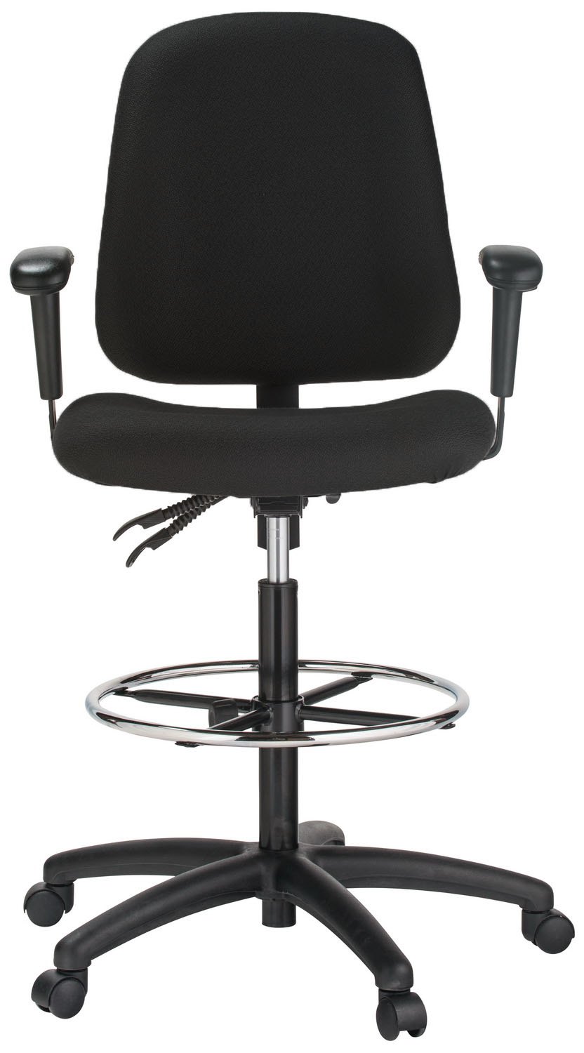 Harwick 100KE-AA drafting chair with adjustable arms — view 3