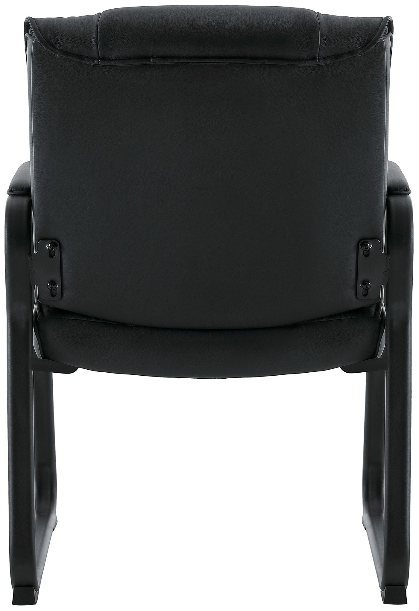 Harwick 960L leather waiting room chair with sled base — view 5
