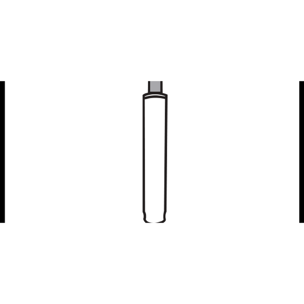 Pneumatic gas lift cylinder, technical line drawing